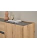 Furn.Design Sideboard Evoke Eiche mit Grau, 4-türige Kommode 223 x 87 cm