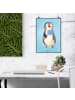 Mr. & Mrs. Panda Bild Pinguin Lolli ohne Spruch in Eisblau