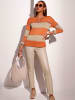 creation L Lederimitathose in beige