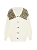 IMANE Damen Strickjacke in Wollweiss