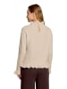 CARTOON Strickpullover mit Stehkragen in Light Beige Melange