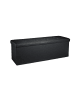 relaxdays Faltbare Sitzbank in Schwarz - (B)114 x (H)38 cm