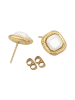 faina Women Stud Earrings in Gold White