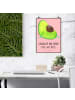 Mr. & Mrs. Panda Bild Avocado Schwangerschaft mit Spruch in Rot Pastell