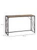 HOMCOM Konsolentisch-120L x 35B x 75H cm-Braun