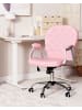 Beliani Bürostuhl  in Rosa/Schwarz/Silber - (W) 58 x (H) 93 x (L) 58 cm