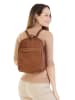 X-ZONE Rucksack echt Leder in cognac