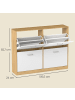 VASAGLE Schuhschrank Custos in Eichenfarben - (B)105.5 x (H)82.7 x (T)24 cm