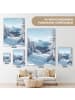 MuchoWow Leinwand Bilder Schneelandschaft
