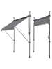 pro.tec Klemmmarkise in Grau (B)250cm