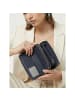 Lazarotti Bologna Leather XL Double Zip-Around Geldbörse RFID Leder 20 cm navy