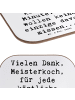 Mr. & Mrs. Panda Untersetzer für Gläser Spruch Danke Koch mit Sp... in Weiß