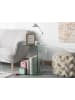 Beliani Beistelltisch LOURDES in Transparent - (W) 40 x (H) 61 x (L) 40 cm