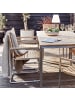 home24 home24 Freischwinger 2er-Set - Teak massiv / Edelstahl - Braun / Silber - 55 x 86 x 58 cm in Braun / Silber