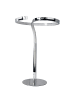 näve LED Tischleuchte "LOOP LINE" in chrome - (L)27 cm x (B)27 cm x (H)38 cm - EEK G
