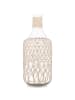 GIFTDECOR Flasche in geflochtener Schnur in Braun, (B) 20 x (H) 48 x (L) 20 cm