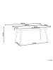 Beliani Esszimmertisch MALDON in Schwarz - (W) 90 x (H) 76 x (L) 160 cm