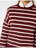KOTON Sweater in Bordo Gestreift