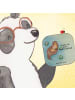 Mr. & Mrs. Panda Glasuntersetzer Otter Seerose Design mit Spruch in Weiß