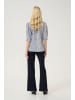 CULTURE Langarm-Bluse CUcasy Feminine in Blue/Silver Art