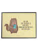 Mr. & Mrs. Panda Tischpad Katze Dose mit Spruch in Gelb Pastell