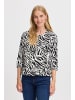 Fransa T-shirt FRFLORA Regular fit in Black Birch AOP AO24 02C