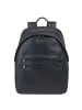 DuDu New York Daypack Leder 41 cm Laptopfach in navy
