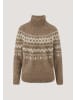 Hessnatur Hessnatur Rollkragenpullover Relaxed aus Alpaka und Bio-Baumwolle in naturcamelbraun