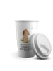 Mr. & Mrs. Panda To Go Becher Hund Kleeblatt mit Spruch in Weiß
