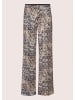 MADELEINE Weite Bügelfalten-Hose mit Pailletten in schwarz / wollweiß / multicolor