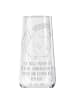 Mr. & Mrs. Panda Trinkglas Stinktier  mit Spruch in Transparent