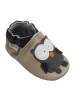 Bemesu Baby Krabbelschuhe aus Leder, weiche Lauflernschuhe mit rutschfester Sohle 