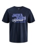 JACK & JONES PLUS T-shirt in Navy Blazer