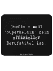Mr. & Mrs. Panda Mauspad Spruch Chefin - weil 'Superheldin' kein... in Schwarz