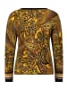 Betty Barclay Feinstrickpullover mit Print in Brown/Yellow