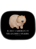 Mr. & Mrs. Panda Sonnenblende Auto Wombat mit Spruch in Schwarz