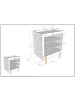 58 aufm Kessel WICKELKOMMODE Karylin 88x54x95 aus MDF in Weiß