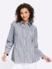 Heine Bluse in ecru-jeansblau-gestreift