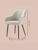SONGMICS 6er-Set: Esszimmerstuhl in Beige - (B)60 x (H)85 x (T)62.5 cm