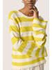 Soaked in Luxury Strickpullover SLLidya Lockere Passform in Snake Eye & White Stripe