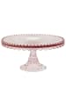 Greengate Glas Tortenplatte ALICE PALE PINK Rosa 20 cm
