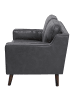 Beliani 2-Sitzer Sofa LOKKA in Grau/Braun - (W) 150 x (H) 85 x (L) 83 cm