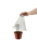 relaxdays 20 x Pflanzenhut in Grau - (B)19 x (H)22 x (T)19 cm