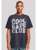 F4NT4STIC Heavy Oversize T-Shirt Cool Dads Club Vintage Vatertag in marineblau