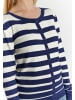 usha BLUE LABEL Damen Strickjacke in Marine Wollweiss