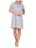 NORMANN Kurzarm Nachthemd Schmetterling Motiv - 85595 in grau