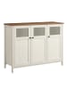 VASAGLE Küchenschrank Daxton in Braun-Weiß - (B)100 x (H)75 x (T)35 cm