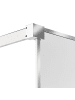 Beliani Duschwand WASPAM in Transparent/Silber - (W) 100 x (H) 190 x (L) 100 cm
