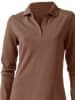 Heine Langarm-Poloshirt in braun