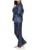 NORMANN Satin Pyjama Streifendress - 10569 in marine